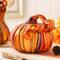 Glitzhome® Multi Striped Glass Pumpkin & Gourd Set